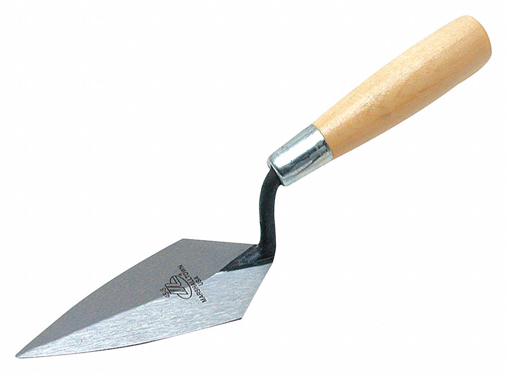 INSIDE CORNER TROWEL, CARBON STEEL, 5 IN TAPERED DURASOFT HANDLE