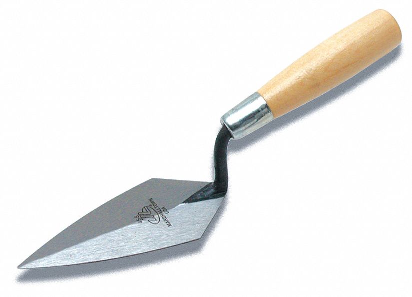 POINTING TROWEL, CARBON STEEL, WOOD HANDLE