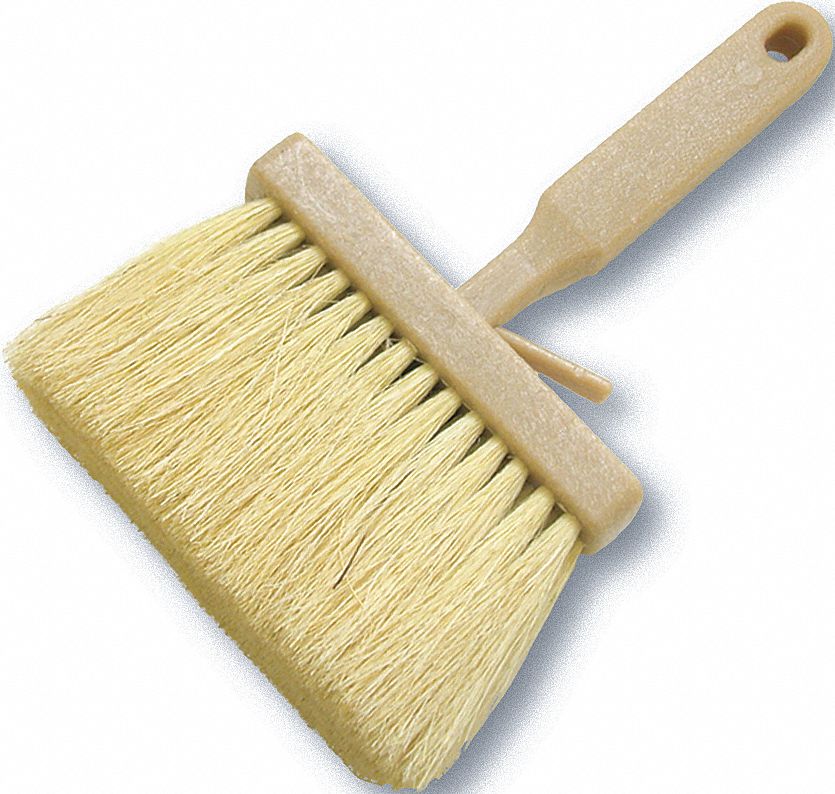 BUCKET BRUSH WITH HANG CLIP, BRUSH IS 6 IN X 3/4 WITH A PLASTIC HANDLE AND TAMPICO BRISTLES, PKG 12