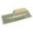 TROWEL, NOTCHED, 1/4 X 3/8 X 1/4 IN NOTCHES, 7 X 4-1/2 IN, TEMPERED STEEL/ ALUMINUM