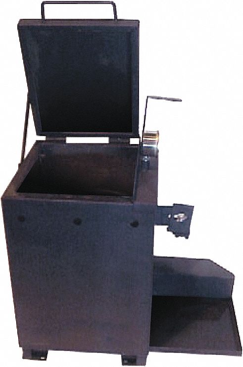 BOUILLOIRE FUS D'ASPHALTE,STATIONNAIRE,10 GAL,COUV RMPLSG CHARN,JAUGE TEMP,PORTE-BOUTEILLE
