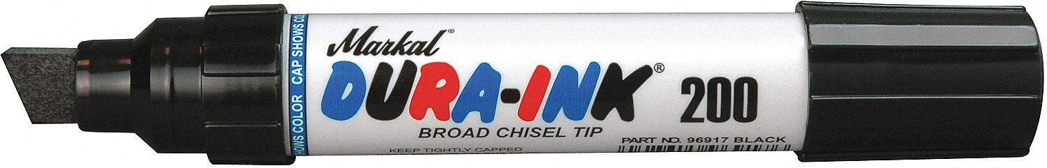 DURALENE INK 200 MRKR BLACK BOLD TIP
