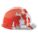 SLOTTED CAP, CSA Z94.1-2005, TYPE 1, CLASS E, PE, 4-PT FAS-TRAC III RATCHET, FRONT BRIM, WHT