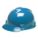 HELMET, CSA Z94.1-2015, TYPE 2, CLASS E, PE, 4-PT ONE-TOUCH RATCHET, BLUE