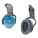 EARMUFFS, HARD HAT-MOUNT, RIGID, BLUE/BLACK, FOAM/PVC/TPE, 25DB, CSA, DIELECTRIC