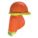 NECK SHADE, 20 X 10 IN, NYLON, HI-VIS YELLOW GREEN