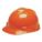 CASQUE À FENTES, CSA, TYPE 2, CLASSE E, PEHD, SUSPENSION CLIQUET FAS-TRAC III À 4 PTS, ORANGE