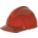 SLOTTED CAP, CSA Z94.1-2005, TYPE 1, CLASS E, PC, 4-PT ONE-TOUCH, FRONT BRIM, RED