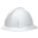 NON-SLOTTED HARD HAT, CSA, TYPE 1, CLASS E, PC, 4-PT FAS-TRAC III RATCHET, FULL BRIM, WHITE