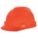 SLOTTED CAP, CSA, TYPE 1, CLASS E, PE, 4-PT FAS-TRAC III RATCHET, FULL BRIM, HI-VIS ORANGE