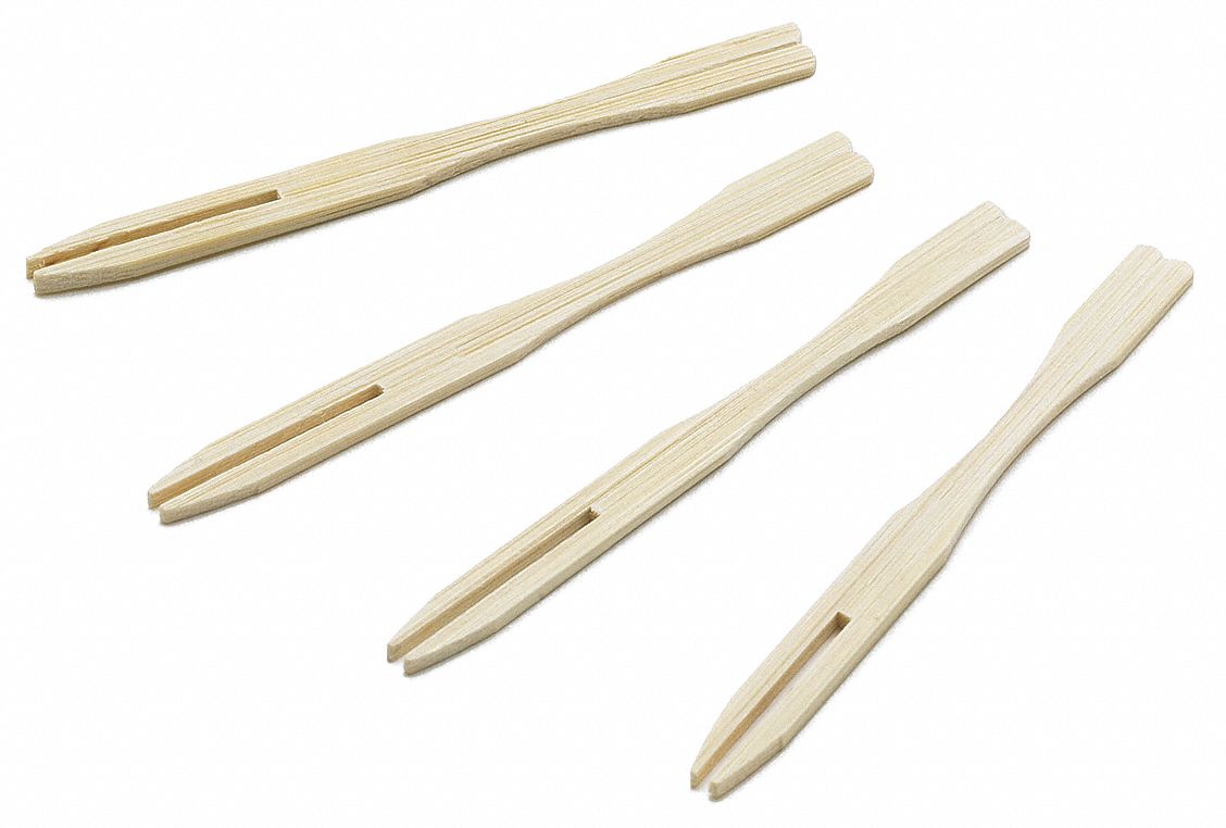 11W163 - Fork Pick 3-1/2 Bamboo Loose PK100