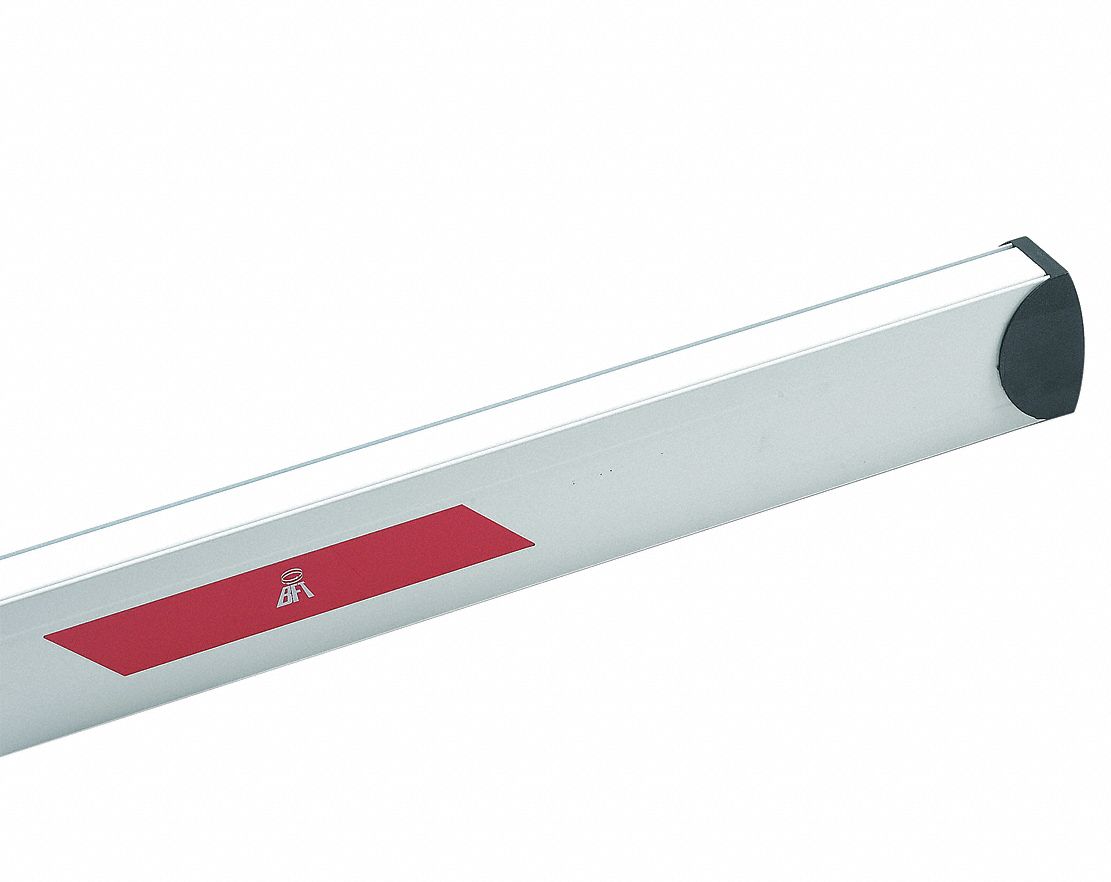 Barrier Arm: For Use With Road Barriers, 3 1/2 in Overall Ht, White, Barrier Arm, 118 1/8 in