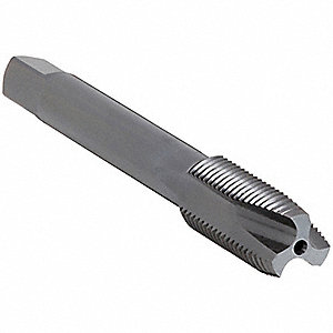 SPIRAL POINT TAP, ½"-20 THREAD, 15/16 IN THREAD L, 3⅜ IN LENGTH, PLUG, ANSI