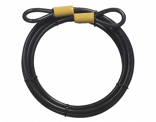 CABLE 3/8PO DIA 15PI LONG OEILLETS