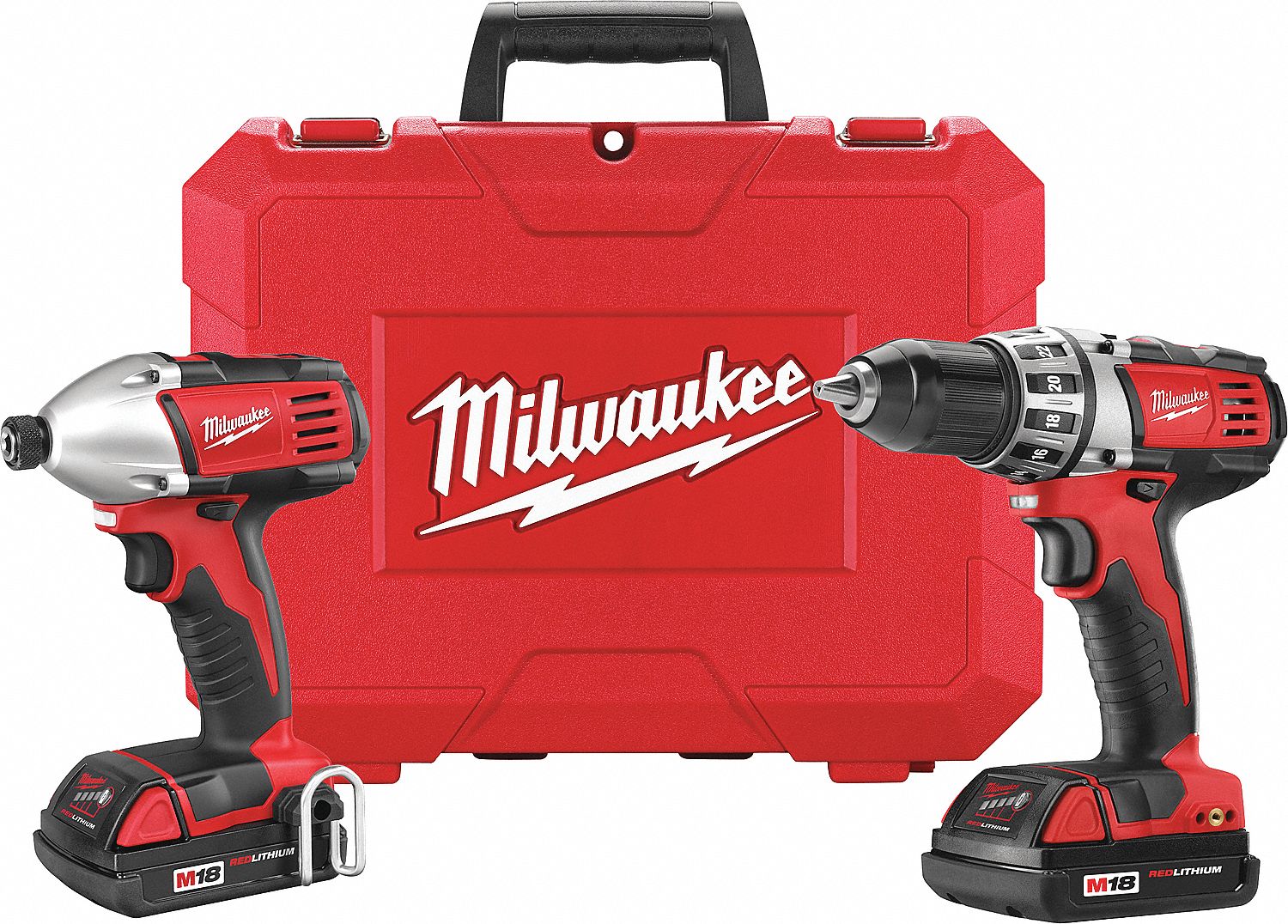 COMBINATION KIT, CORDLESS, 18V DC, 1.5 AH, 2-TOOLS, INCLUDES DRILL/HEX IMPACT DRIVER