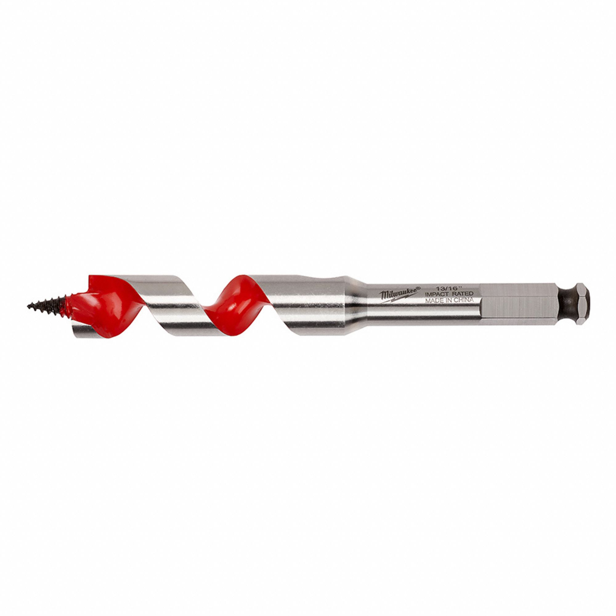 AUGER BIT, 1-PC SET, 13/16 IN BIT SIZE, 6 IN LENGTH