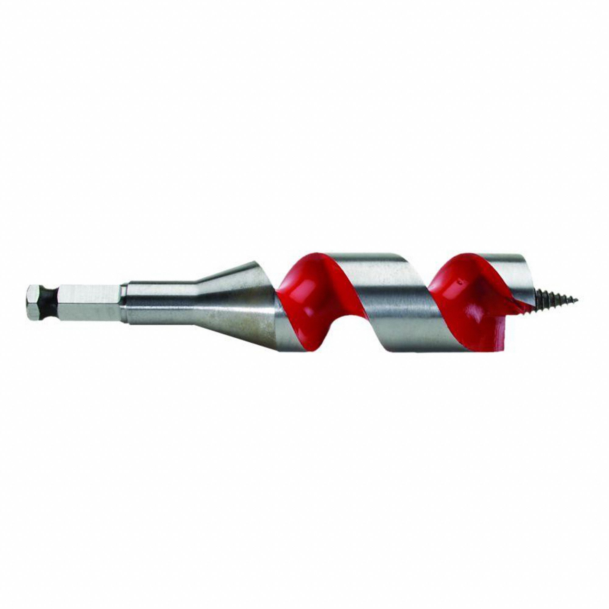 AUGER BIT, 1-PC SET, 1 3/8 IN BIT SIZE, 6 IN LENGTH