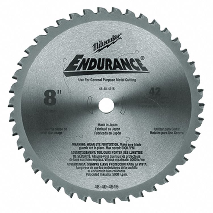 MILWAUKEE BLADE CUTTING METAL 8 INCH - Circular Saw Blades - MTL48-40 ...