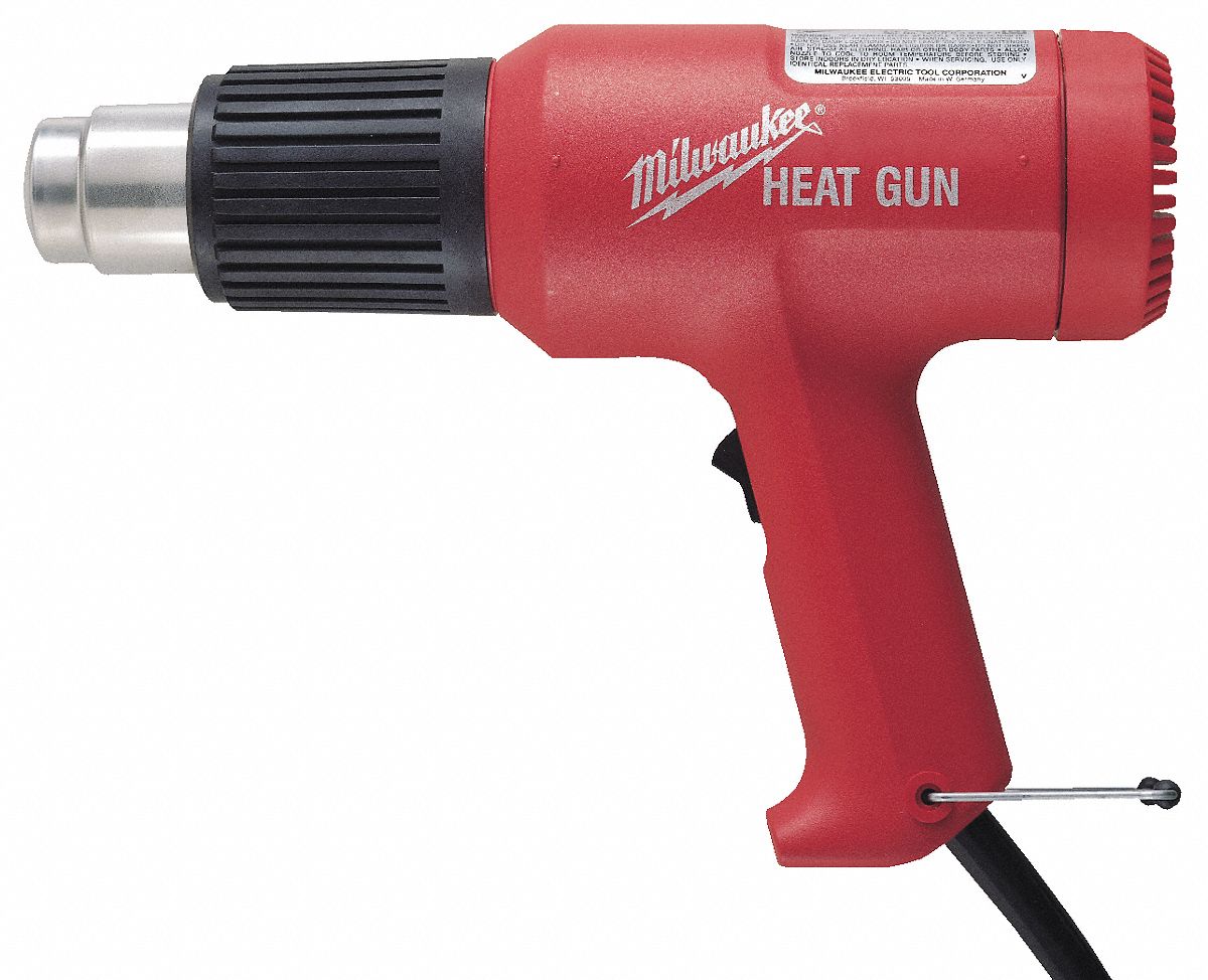 HEAT GUN, CORDED, 120V/11.6A, DUAL, 15 CFM, 570 °  TO 1000 °  F, 2-PRONG, ROCKER, STAND