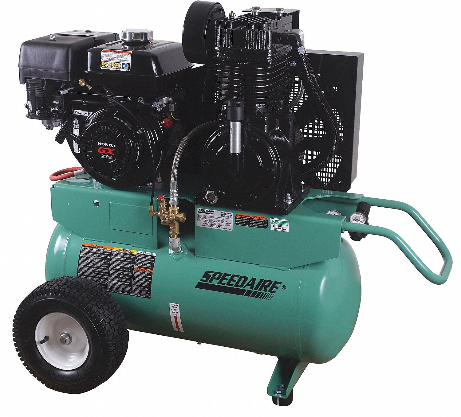 AIR COMPRESSOR, GAS ENG 9 HP