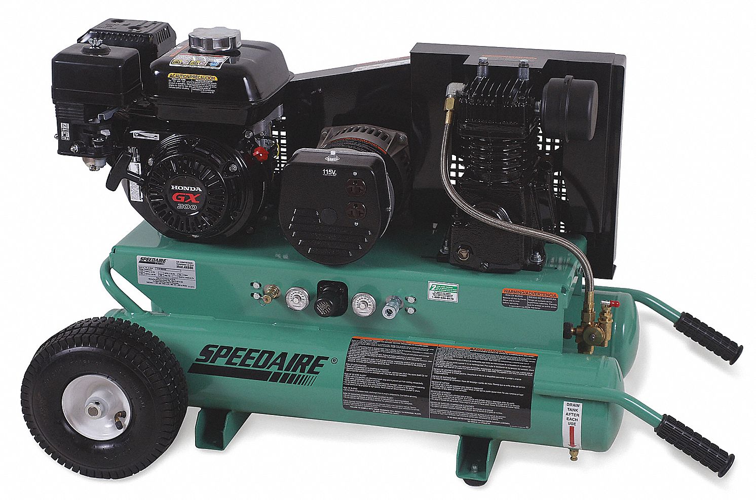 AIR COMPRESSOR/GEN GAS 6.5HP 1600W