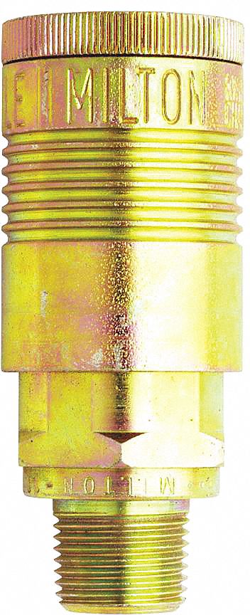 COUPLER,STYLE P AVEC JOINT BUNA-N,300 LB/PO2,½ EN DÉBIT,FILETAGE DE½ PO NPT,ACIER CHROMÉ