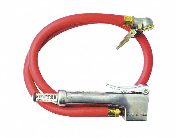 INFLATOR GAGE,BAYONET,3FT HOSE WHIP