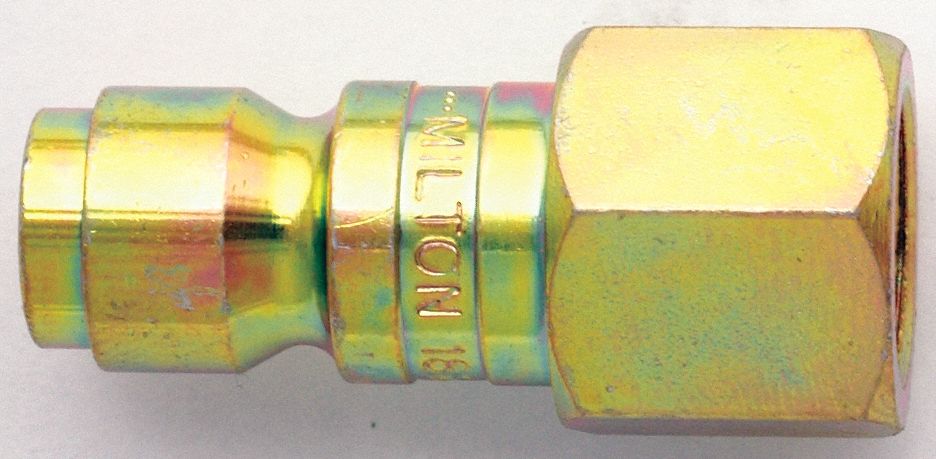 PLUG, P-STYLE, 68 SCFM, 3/8 FLOW, 1/4 IN FNPT, PLATED STEEL, CARD 2