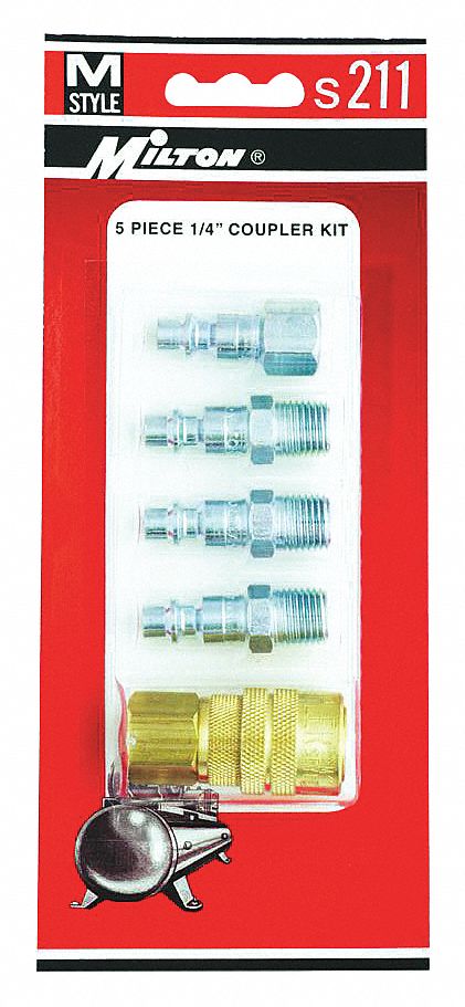 M STYLE COUPLER AND PLUG KIT,5 PCS