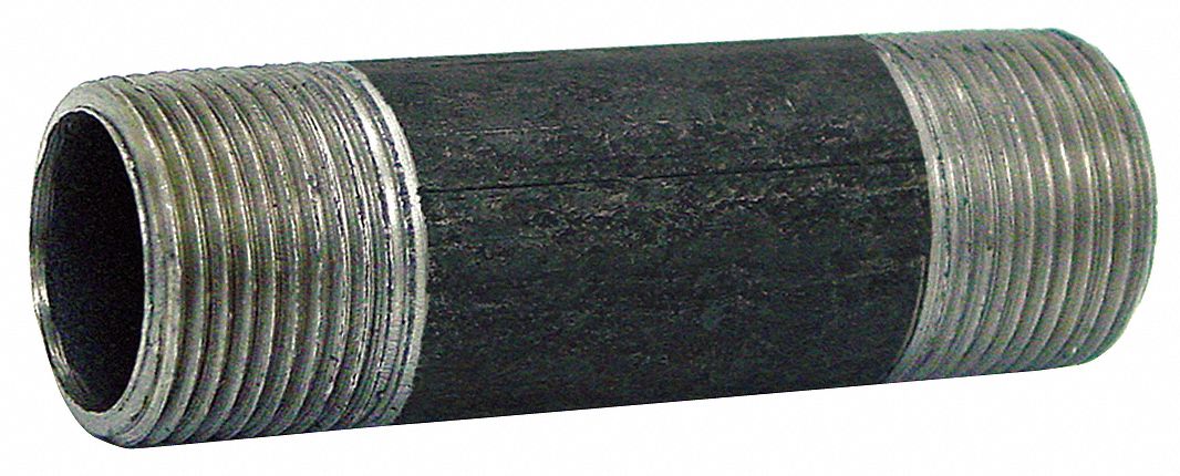 Anvil 8700144507 Black Steel Pipe Fitting Nipple 2 NPT Male x 2-1/2 in. 