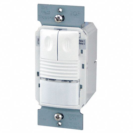 Wall Switch Box Occupancy Sensor, 1050 sq ft Passive Infrared, White ...