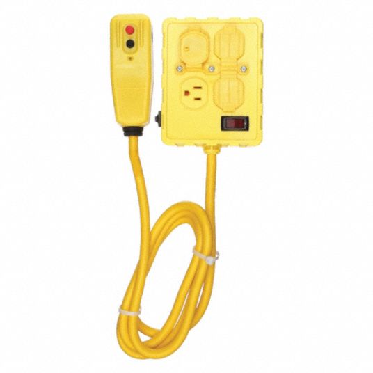 POWER FIRST, Auto Reset, 6 ft Lg, Plug-In GFCI with Cord - 11X430 ...