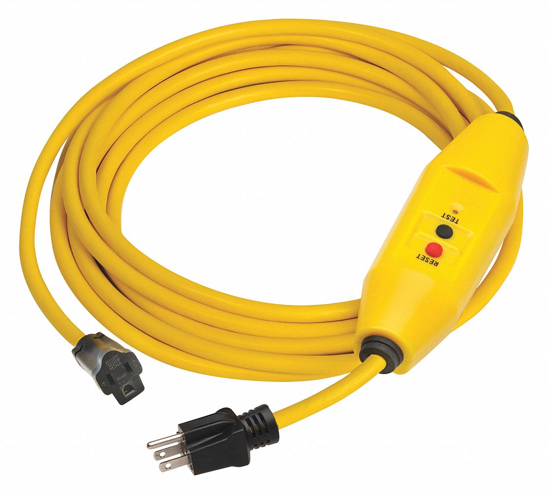 Line Cord GFCI 50ft 15A Yel 125V