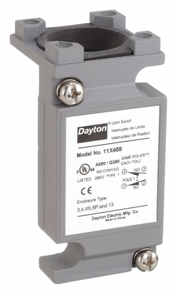 Limit Switch Body,  Plug-In,  1NO/1NC