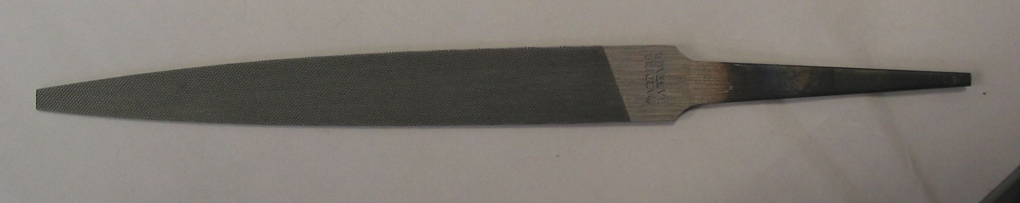 MACHINISTS FILE, DOUBLE-CUT/SINGLE-CUT, SINGLE EDGE CUT, BASTARD CUT, 6 IN L WITHOUT TANG, NATURAL