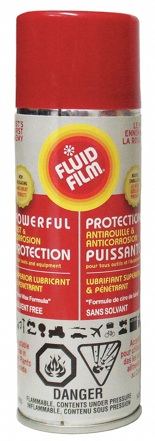 FLUID FILM AEROSOL, AEROSOL CAN, MAX OPERATING TEMP 207 ° C, FLASHPOINT 91 ° C, 0.886, 237 G/L, 145 G