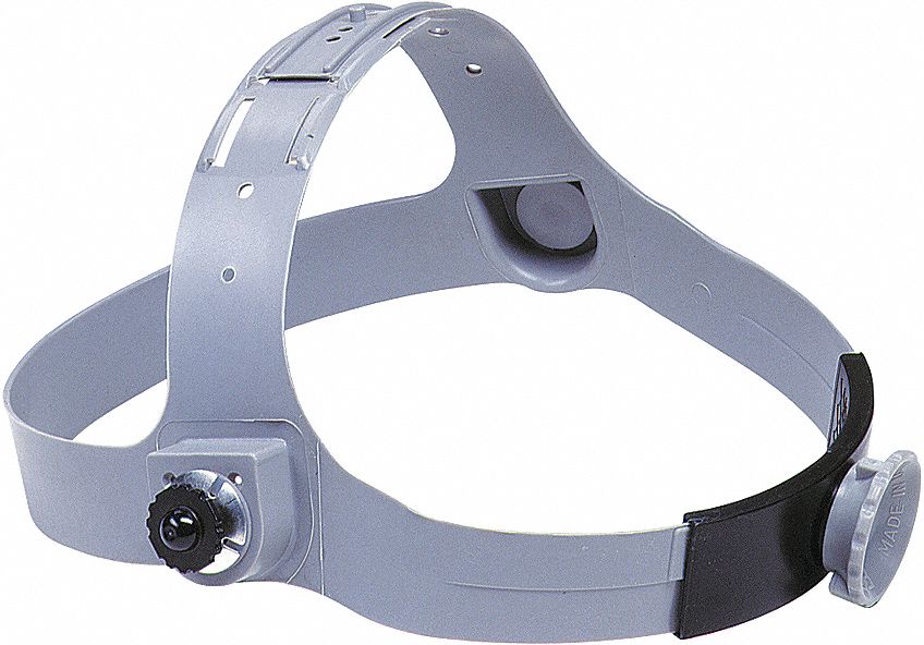 PIPELINER CUSTOM FIT REPLACEMENT HEADGEAR, PLIABLE HEADBAND, ADJUSTABLE RATCHET, GREY