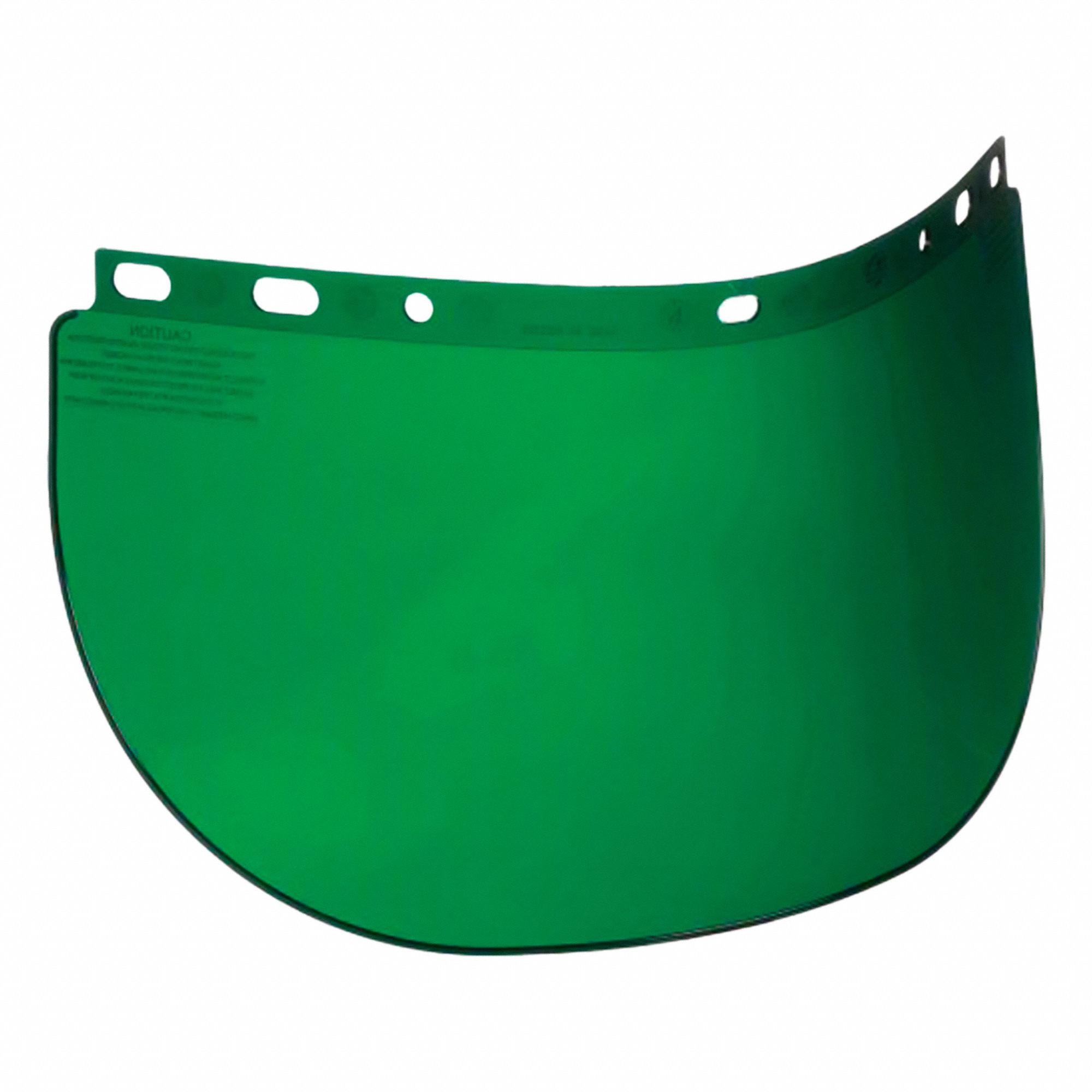FACESHIELD VISOR, GREEN, PC, CSA, UV, W5, 16½ X 8 X 0.06 IN, FOR USE WITH F400/F500