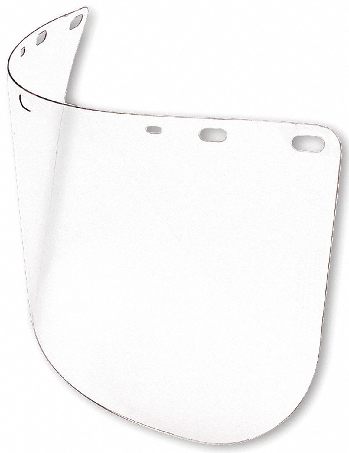 FACESHIELD VISOR, CLEAR, PETG, 15½ X 8 X 0.04 IN, FOR BRACKETS AND HEADGEAR