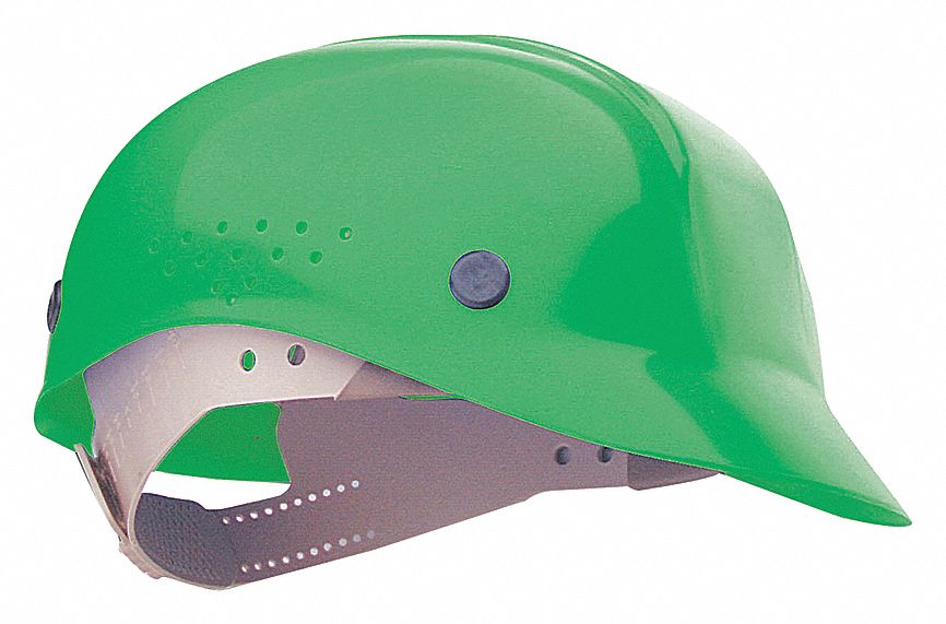 CASQUE ANTICHOCS, HDPE, SUSPENSION À CRANS 4 PTS, REBORD, VERT