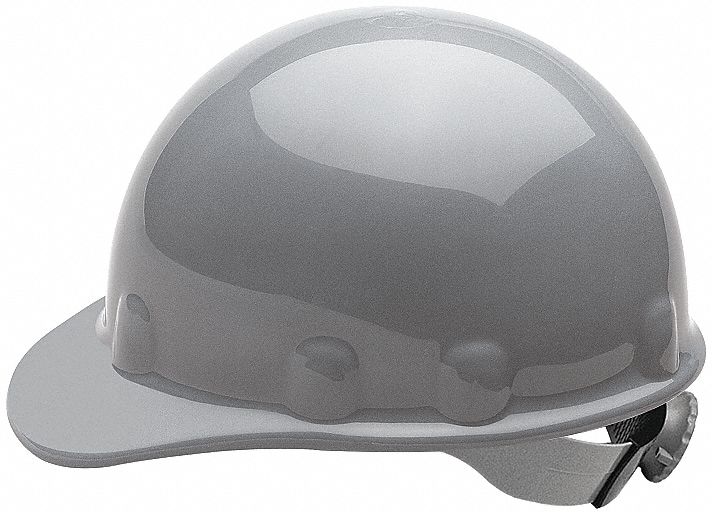 CASQUE SÉCURITÉ, CLIQUET 8 POINTS / CSA TYPE 1 / CLASSE E, GRIS, TAILLE 6 1/2 8, FIBRE VERRE