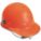CASQUE DE SÉCURITÉ, CSA Z94.1-2005, TYPE 1, CLASSE C/G, FIBRE VERRE, CLIQUET À 8 POINTS, BORD AVANT, ORANGE