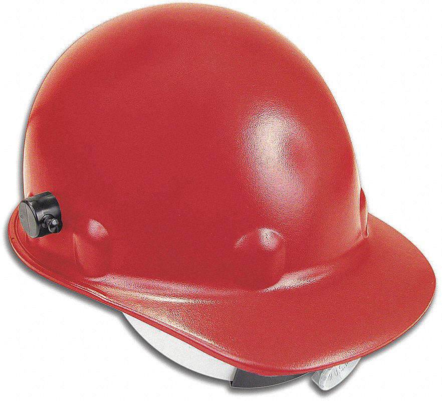 CASQUE DE SÉCURITÉ, CSA Z94.1-2005, TYPE 1, CLASSE C/G, FIBRE VERRE, CLIQUET À 8 POINTS, BORD AVANT, ROUGE