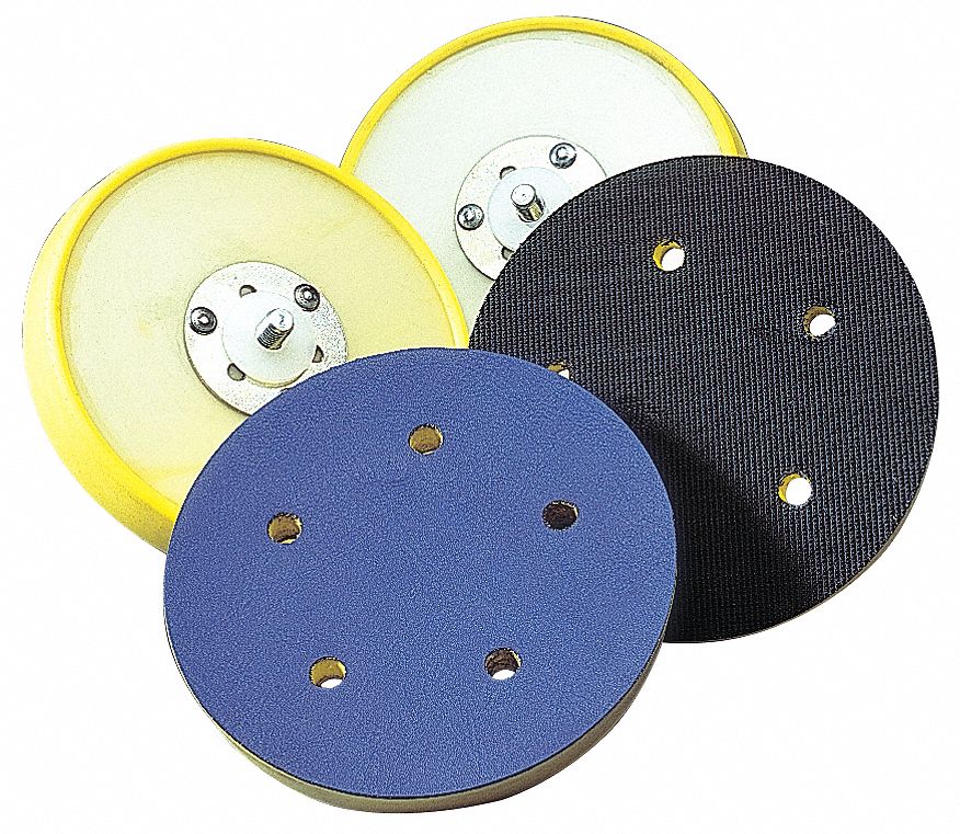 HOOK-AND-LOOP DISC BACKUP PAD, 6 IN DIAMETER X ½ IN THICK, 5/16