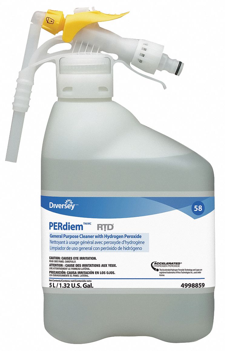 DIVERSEY General Purpose Cleaner PERdiem, 58, Fits RTD Dispenser