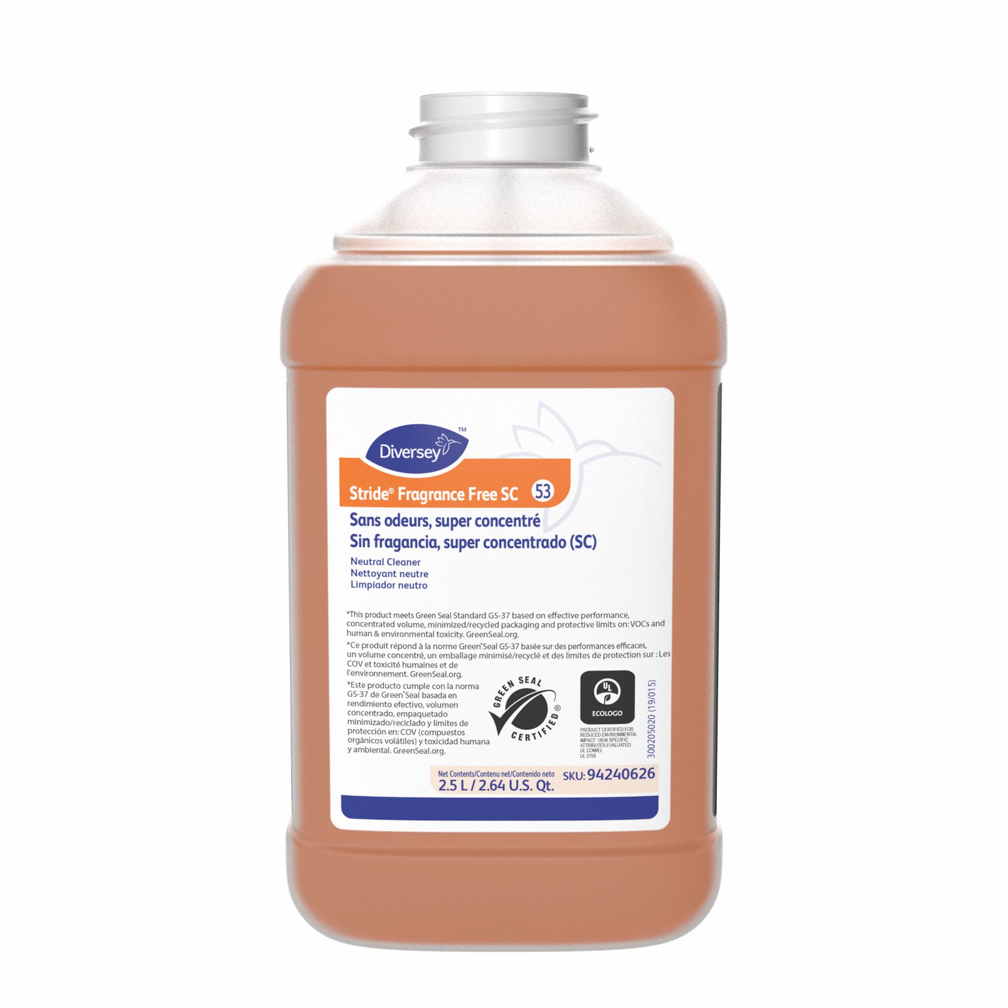DIVERSEY, Stride, 53, All Purpose Cleaner - 11Y664|94240626 - Grainger