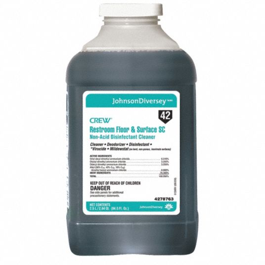 DIVERSEY Cleaner and Disinfectant Crew, 42, Fits JFill Dispenser