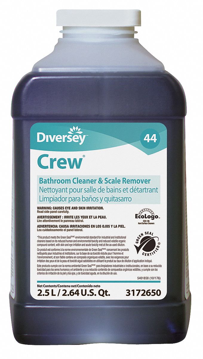 DIVERSEY Bathroom Cleaner Crew, 44, Fits JFill Dispenser Series, 2.5