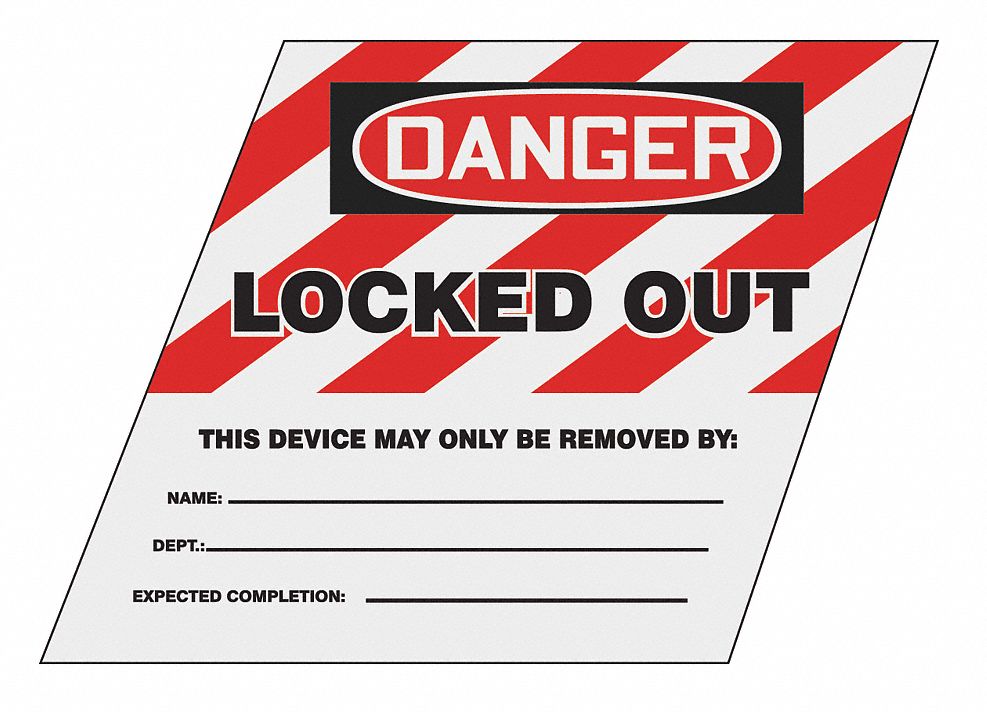 Ball Valve Lockout Label 1.5inx1.5in PP