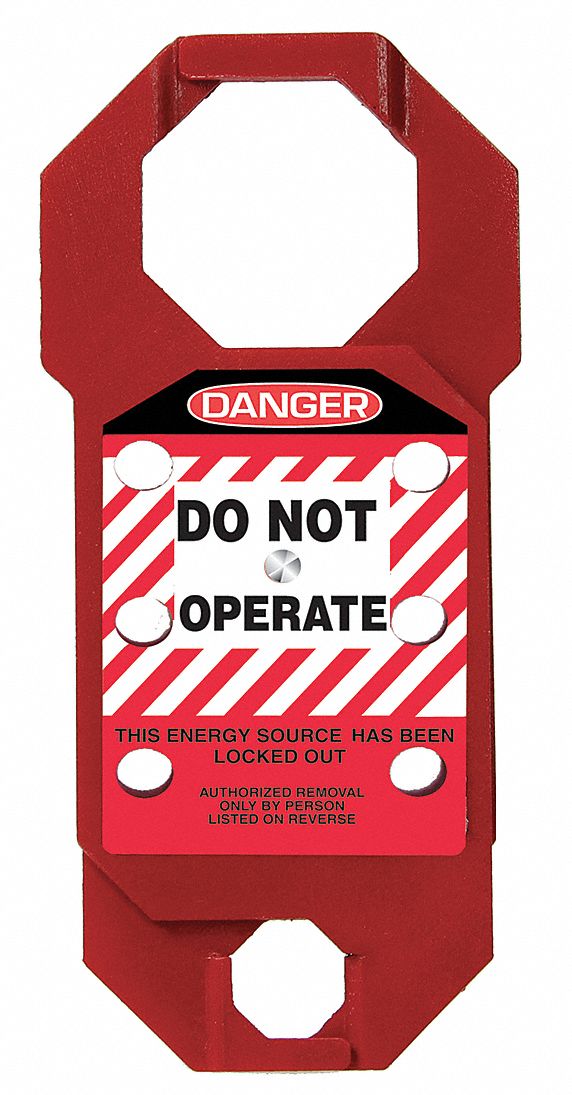 ACCUFORM Lockout Hasp, Dual End Lockout Hasp Style, Aluminum 11Y786